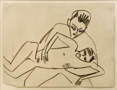 Untitled (Fränzi with Man) by Ernst Ludwig Kirchner